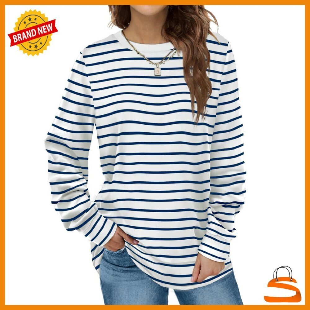 Cozy Crewneck Sweatshirt Tunic Top for Leggings Fall Winter